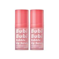 Unpa Bubi Bubi Bubble Lip Scrub Unscented Colorless Gentle Exfoliating Lip Care Set 12ml x2 Unscented Colorless