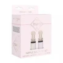 Pumped by Shots Shots Nipple Suction System Medium - Adjustable Vacuum Cups Set