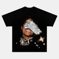 Michael Jackson Marškinėliai Pop Karalius Vintažiniai 80-ųjų Grafiniai Marškinėliai Retro Muzika L gray