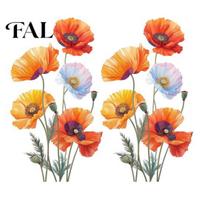 Peel And Stick Flower Murals 2Pcs Watercolor Wall Stickers, PVC Waterproof Floral Decals, Versatile Stickers for Walls Art Decor, A