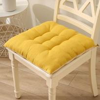 Comfortable Dining Chair Seat Cushion Printed Thicken Round/square Ground Mat Non-slip Cushion Student Office Canteen geltona