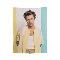 Harrys Styles Eras Tour Blankets Velvet Spring Autumn Breathable Lightweight Thin Throw Blanket for Sofa Couch Rug Piece Size: 75*100cm, Weight: 230 GSM