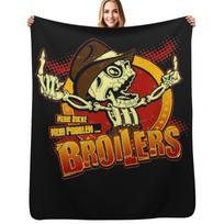 Broiler chicken Throw Blanket Warm Comfortable Blanket Gift for Parents Friends Size: 75*100cm, Weight: 230 GSM