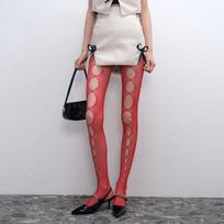 Sexy Subculture Y2K American Girl Fishnet Tights Ins Hollow Ripped Trendy Pantyhose Punk Cool Girl Stockings Dresses Pants One Size