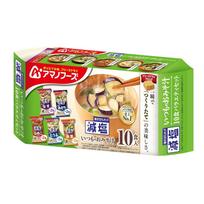 Amano Foods Reduced Salt Regular Miso Soup 10-Serving Variety Set