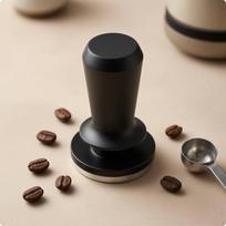 Coffee Tamper Flat Round Base Portafilter Cylindrical Handle Kitchen Tool 51MM 51MM