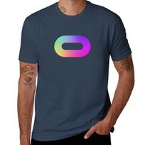 Rainbow Holographic Oculus VR Logo TShirt Large Size Short Sleeve TShirt S