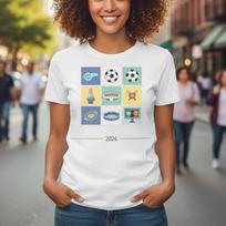 World Cup 26 Soccer Icons T-Shirt | Retro Game Day Tee | Football Fan Cotton Shirt 3XL