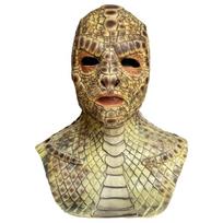 Soft Snake Skin Headgear Realistic Full Face Mask Snake Spirit Snake Monster Mask  Halloween Latex