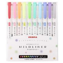 Zebra Highlighter Mildliner 10 Colors WKT7-10C