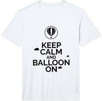 Keep Calm and Balloon On Hot Air Balloon Gift Performance  Unisex T-Shirt XXXL