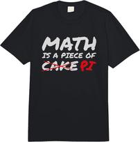 Math is a Piece of pi, not Cake. Fun Comfort Colors Adult Heavyweight  Unisex T-Shirt L