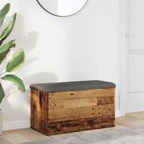 Bench with Storage Old Wood 82X42X45 Cm Glued Wood