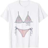 Bikini American Flag Cover-Up, 4th of July USA Patriotic T- Unisex T-Shirt XXXL