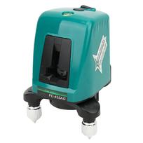 FC-435AG High Precision Green Beam Self-Leveling Alignment Laser Level 2 Line Horizontal Vertical Measuring Tool Color: As shown in the picture