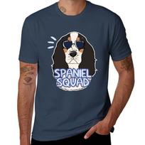 Spaniel Squad (Tricolor) Tshirt Regular Fit Plain Tee Shirt S