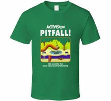Best Clothing Activision Pitfall Atari 2600 Retro T Shirt Logo Size S- 5XL High Quality 3XL blue
