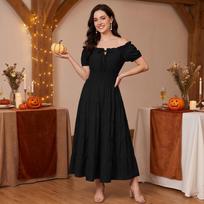 Women's Halloween Costume Dress for Party Themed Events M juoda