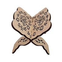 Wooden Carved Bible Quran Eid Al-Fitr Home Decoration Display Stand Book Shelf Book Stand A