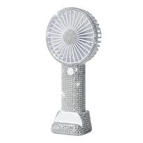 Rankinis ventiliatorius Inaly Cirkoniai Mini Nešiojamas ventiliatorius Vasaros USB įkrovimas Stalo ventiliatorius Sulankstomas Mini aušintuvas Stalo Rožinis Asmeninis white