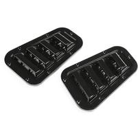 Priekinės variklio dangčio oro angos apdailos dangtelio pora, skirta Land Rover Defender 90 110 130 2004-2019 black