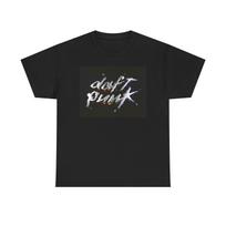 Daft Punk Chrome Tshirt EDM Techno Tour Merch Unisex Heavy Cotton Tee Rainbow XXXL