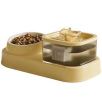 2 In 1 Circulating Cat Water Dispenser Double Bowl Pet Drinking Bowl