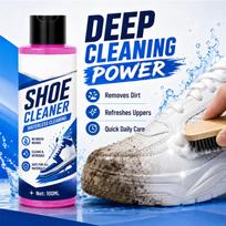 KineShineX Nešiojamas 100 ml Batų Valiklis ir Kondicionierius - Valymo Purškalas Odai ir Tinkleliui One Size blue