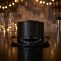 Steampunk Hat Structured Cosplay Brimmed for Cosplayers, Halloween, Costume Parties, Stage