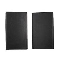 Black Leather Business Card Holder - Holds 120 Cards - Case One Size juoda