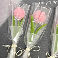 Tulip Twisting Rod Graduation Gifts Friendship Sweet Flower Bouquet Handmade Teachers' Day Artificial Tulip Flower Bestie