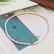 Light luxury Imitation Pearl Chain Choker Necklace for Women Collar Goth Necklaces Jewellery Party Girl New Commuting Choker