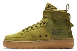 Nike SF Air Force 1 Mid Desert Moss GS aj0424-300 38