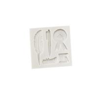 Graduation Diploma Scroll Pen Fondant , 3D Silicone Chocolate Candy for , Creative Party Supplies one size