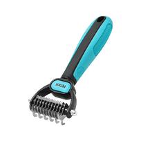 Double Sided Pet Dematting Comb, Detangling Brush for Dogs Cats Grooming Tool One Size