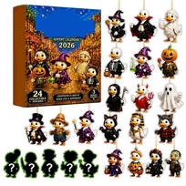 Halloween Advent Calendar Days Countdown 2D Flat Design for Holiday Decoration One Size