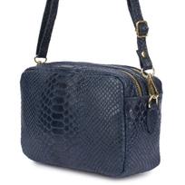 Women's Italian Croco Leather Messenger Bag Beltimore