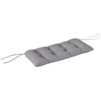 Bench Cushion 105 x 46 x 12.5 cm Bench Pad with Ties, Outdoor Seat Cushion for Garden Furniture, Bench, Grey 105 x 46 x 12.5 cm pilka
