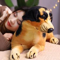 Simulation German Shepherd Dog Plush Toys Lovely Military Dog Dolls Stuffed Soft Animal Pillow Birthday Gift for Kids 30cm