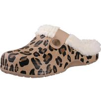 Fashion Crestar Winter Casual Clogs Slippers Waterproof Garden Shoes Outdoor Non-slip Fur Clogs Soft Plush Slippers Unisex Bedroom Shoes 35-36(8.6-8.8 inch) leopardo rašto spalva