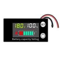 Battery Tester With Temperature Alarm DC 8V-100V Digital Voltmeter Battery Capacity Indicator 12V 24V Lead Acid Lithium LiFePO4
