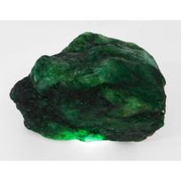 Natural Huge Rough Earth Mined Green Emerald 1360 Ct Loose Gemstone CERTIFIED 74.4 mm approx žalia