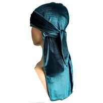 Velvet Long Tail Durag - Thick Warm Pirate Hat for Street Dance Adjustable