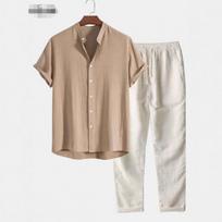 New Men's D Digital Printing Fashion Shirt Slim-fit Short Sleeve Shirt Men's S