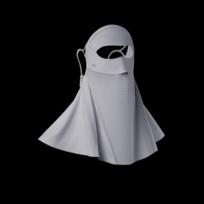 Jiaoxia Full-Face Sun Protection Mask with Neck Guard tamsiai pilka spalva