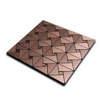 1pc 30X30cm Mosaic Aluminum Backsplash Wall Tile Peel And Stick Floor Wall Sticker Kitchen Bedroom Non-slip Wall Decals