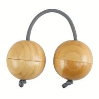 Rhythm Sand Ball Swing Ball Hand-Cranking Ball Kasaka Music Drum Double Wooden Ball Percussion Instrument