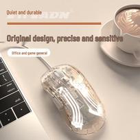 EWEADN Q8 Tri-Mode Wireless Crystal Ergonomic Mouse