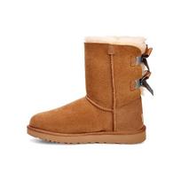 UGG Bailey Bow Ii Shimmer Sheepskin Warm Fashion Bow Mid-Calf Snow Boots Women boots Brown 1102937-CHE 38