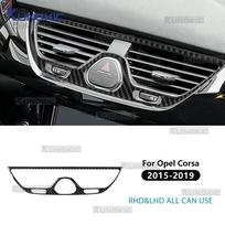 Carbon Fiber Style Interior Sticker for Opel Corsa E X15 2015 2016 2017 2018 2019 LHD RHD Interior Panel Black Carbon juoda